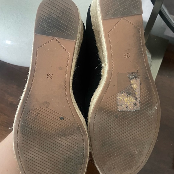 H&M Peep Toe Espadrille Wedge - 8.5 - Picture 4 of 5